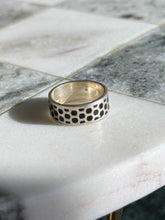 Load image into Gallery viewer, Black Enamel Sterling Silver Band Size 5
