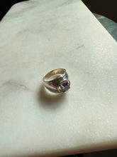 Load image into Gallery viewer, Vintage Amethyst Sterling Silver Ring Size 5
