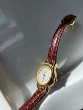 Load image into Gallery viewer, Timex Indiglo Brown Leather Goldtone Watch

