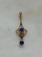 Load image into Gallery viewer, Vintage 10k Gold Lavalier Pendant
