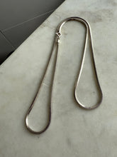 Load image into Gallery viewer, Squared Snake Link Sterling Silver Chain 21.5”
