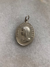 Load image into Gallery viewer, French Antique Mother Mary Sterling Silver Pendant
