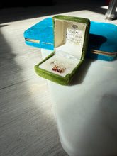 Load image into Gallery viewer, Vintage Garnet 14k Gold Push Back Earrings
