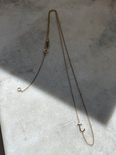 Load image into Gallery viewer, Vintage Diamond ‘J’ 14k Gold Necklace
