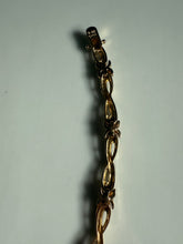 Load image into Gallery viewer, Gold Vermeil Two-Tone Sterling Bracelet 7”
