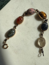 Load image into Gallery viewer, Scarab Beetle 12k Gold Fill Bracelet 7”
