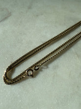 Load image into Gallery viewer, Vintage 14k Yellow Gold Flat Box Chain 19.5”

