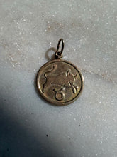 Load image into Gallery viewer, Vintage Taurus Zodiac 8k Gold Charm
