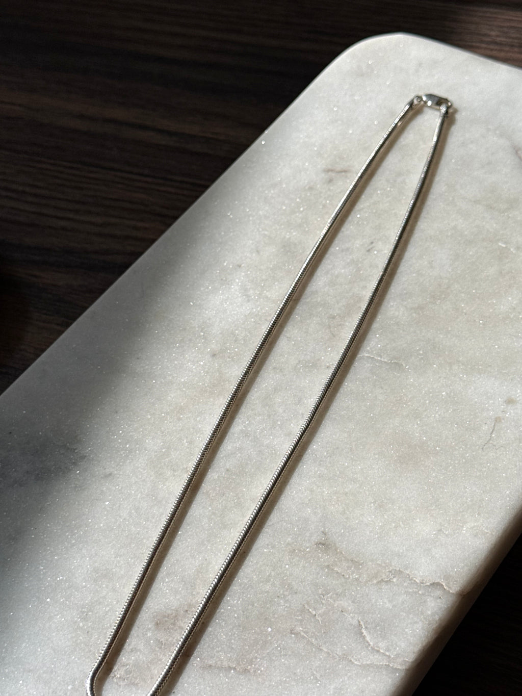 Italian Sterling Silver Snake Chain 20”