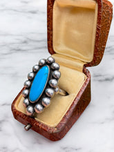 Load image into Gallery viewer, Chunky Turquoise Sterling Silver Ring
