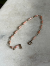 Load image into Gallery viewer, Dainty Coral 1/20 14k Gold Fill Bracelet 7.25”
