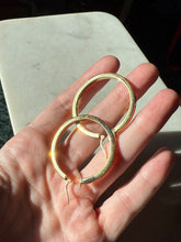 Load image into Gallery viewer, Italian Gold Vermeil Classic Hoops
