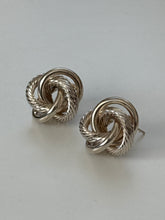 Load image into Gallery viewer, Vintage Sterling Knot Earrings
