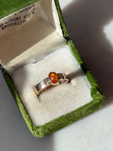 Load image into Gallery viewer, Vintage 14k Yellow Gold Mexican Fire Opal Ring Size 6.75
