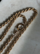 Load image into Gallery viewer, Vintage 1/20 12k Gold Filled Rope Chain 25”
