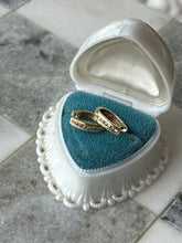 Load image into Gallery viewer, Natural Diamond Solid 10k Yellow Gold Clicker Earrings
