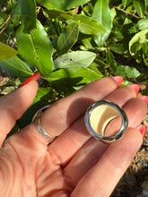 Load image into Gallery viewer, Sterling &amp; Resin Dome Ring Size 6.25
