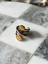 Load image into Gallery viewer, Gold Vermeil Opal Ring Size 4.75
