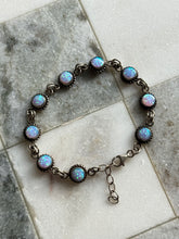 Load image into Gallery viewer, Vintage Opal Sterling Silver Bracelet
