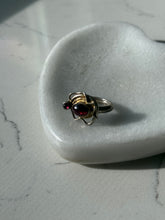 Load image into Gallery viewer, Vintage Garnet Sterling Silver Ring Size 6.25
