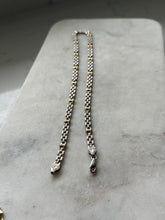 Load image into Gallery viewer, Italian Two-Tone Panther &amp; Mariner Link Sterling Chain 16.5”
