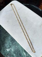 Load image into Gallery viewer, Italian Gold Vermeil Figaro Chain 20”
