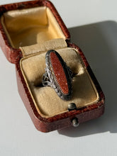 Load image into Gallery viewer, Vintage Goldstone Sterling Silver Ring Size 3.25
