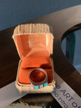 Load image into Gallery viewer, Turquoise Mother of Pearl Solid Sterling Silver Ring
