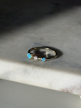 Load image into Gallery viewer, Gold Vermeil Opal Thin Stacker Band Size 8.25
