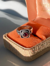 Load image into Gallery viewer, Cabochon Garnet Sterling Silver Ring
