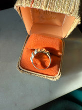 Load image into Gallery viewer, Croissant Sterling Silver Ring Size 6.25

