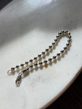 Load image into Gallery viewer, Vintage Ball Chain Sterling Silver Bracelet 9”
