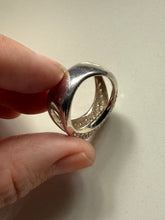 Load image into Gallery viewer, Modernist Sterling Silver CZ Ring Size 8.5
