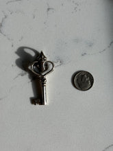 Load image into Gallery viewer, Ann King Sterling &amp; 18k Gold Key Pendant
