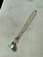 Load image into Gallery viewer, Blue Gemstone Gold Fill Bracelet 7”
