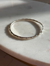 Load image into Gallery viewer, Vintage Bamboo Thin Sterling Bangle Bracelet
