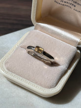 Load image into Gallery viewer, Vintage Citrine Sterling Ring Size 7.5

