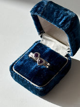 Load image into Gallery viewer, Amethyst Sterling Silver Stacker Rings Size 6

