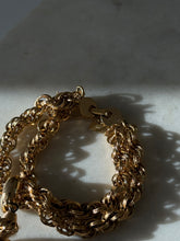 Load image into Gallery viewer, Monet Vintage Goldtone Tassle Bracelet 7”
