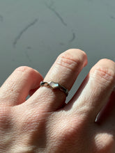 Load image into Gallery viewer, Dainty Pink Heart Sterling Silver Ring Size 6
