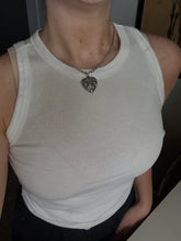 Load image into Gallery viewer, Antique Sterling Silver Puffy Heart Pendant
