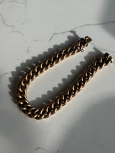Load image into Gallery viewer, Antique 1/20 12k Gold Fill Curb Bracelet 8”
