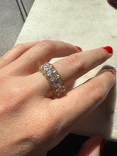 Load image into Gallery viewer, Icy Gold Vermeil Ring Size 8.5
