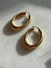 Load image into Gallery viewer, Hollow Gold Vermeil Hoops
