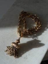 Load image into Gallery viewer, Monet Vintage Goldtone Tassle Bracelet 7”

