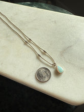 Load image into Gallery viewer, Simulated Opal Sterling Silver Necklace 18”
