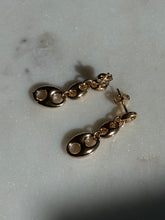 Load image into Gallery viewer, Gold Vermeil Puffy Mariner Earrings
