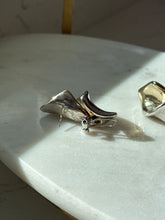 Load image into Gallery viewer, Two-Tone Sterling Silver Omega Back Earrings
