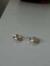 Load image into Gallery viewer, Italian Sterling Silver Mini Hoops
