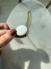 Load image into Gallery viewer, Enamel Floral Goldtone Costume Necklace 20”
